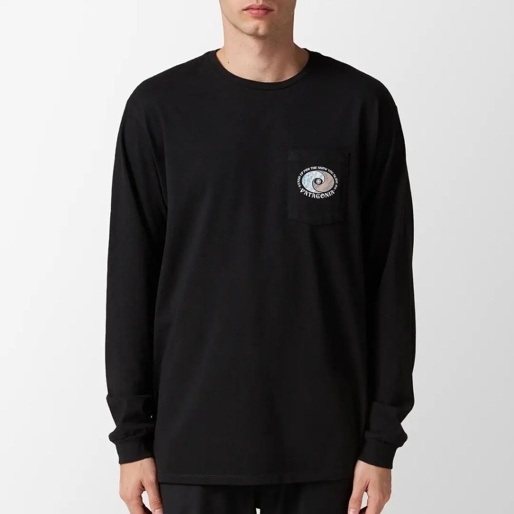 Patagonia Men's Black Long Sleeve Shirt Size XXL